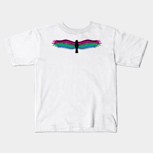 Fly With Pride, Raven Series - Polysexual Kids T-Shirt